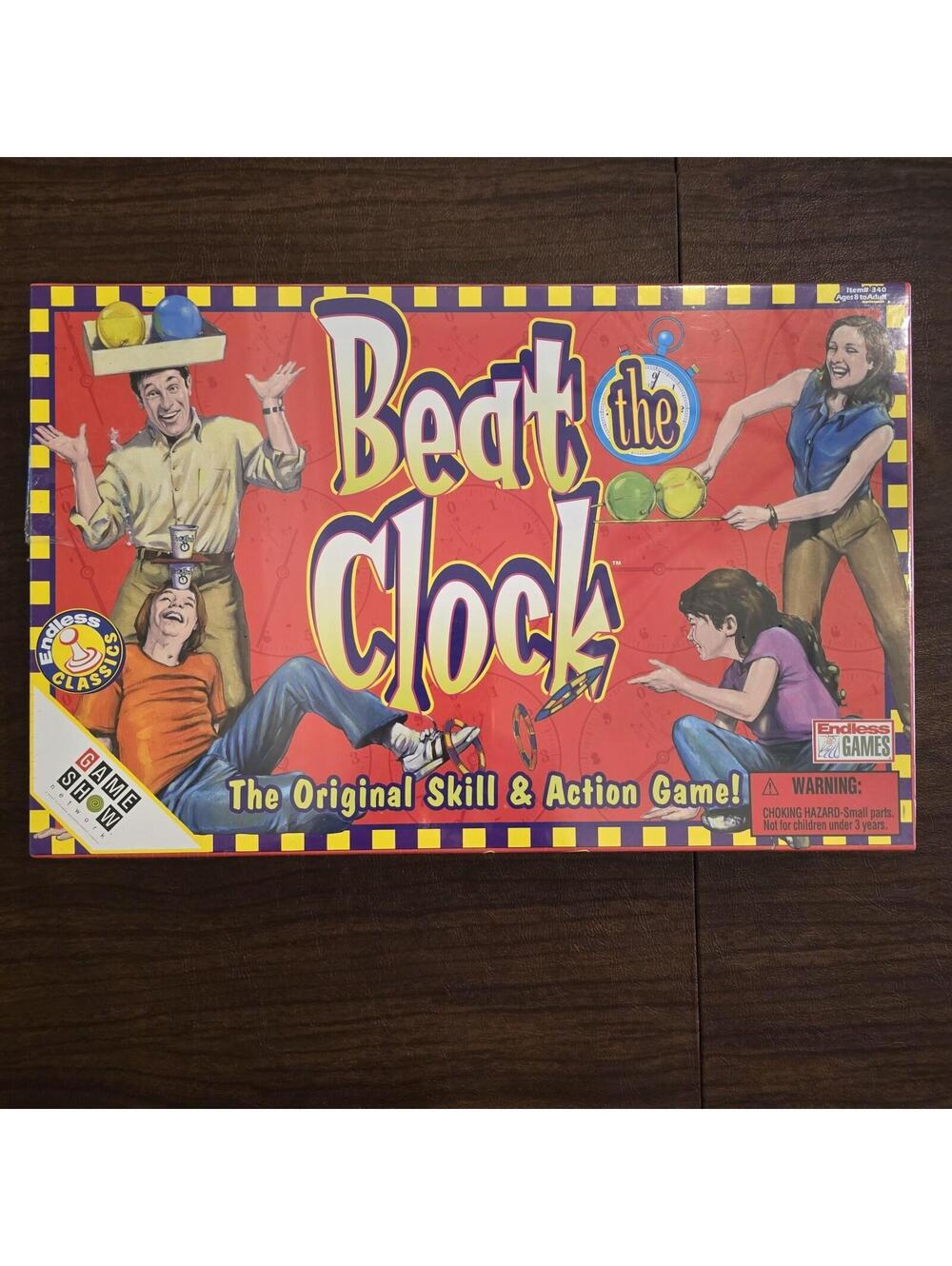 Beat the Clock Board Game by Endless Games Classic Sealed Complete Rare New 1998